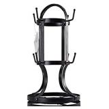 Gourmet Basics by Mikasa 5158729 Metal Rotating 8-Cup Mug Tree, Antique Black