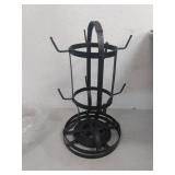 Gourmet Basics by Mikasa 5158729 Metal Rotating 8-Cup Mug Tree, Antique Black