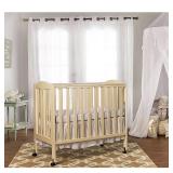 Dream On Me 3-in-1 Folding Portable Mini Crib, French White