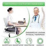 Donut Pillow for Tailbone Pain - Memory Foam Car Office Chair Seat Cushion - Hemorrhoid Cushions Relief Support Bed sores , Prostate , Coccyx , Sciatica , Pregnancy , Postpartum