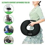 Donut Pillow for Tailbone Pain - Memory Foam Car Office Chair Seat Cushion - Hemorrhoid Cushions Relief Support Bed sores , Prostate , Coccyx , Sciatica , Pregnancy , Postpartum