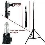 LS Photography [Set of 2] Large 24" Soft Box Lighting Kit with 86" Adjustable Light Stand, 85W Compact Fluorescent Photo Bulb, Bulb Socket, and Carry Bag LGG750