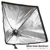 LS Photography [Set of 2] Large 24" Soft Box Lighting Kit with 86" Adjustable Light Stand, 85W Compact Fluorescent Photo Bulb, Bulb Socket, and Carry Bag LGG750