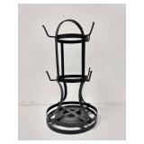 Gourmet Basics by Mikasa 5158729 Metal Rotating 8-Cup Mug Tree, Antique Black