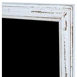 AMUSIGHT Chalkboard, White Rustic Framed Chalk Board, 48 x 36 Inches, Decoration Board for Bar, Coffee Shop, Restaurant, Kitchen