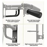 JZBRAIN Wall Mounted Pull Up Bar, Strength Training Pull-UP Bars, Heavy Duty Wall Mount Chin Up Bar with Exercise Bands, 8 Hole Design for Home Gym Indoor Outdoor 550 LB