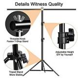 Heysliy Green Screen Backdrop with Stand Kit, 6.5 X 6.5 Ft Portable Green Screen Stand with 5 X 6.5 Ft Greenscreen for Streaming,Video Gaming,Zoom