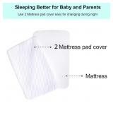 Kidsclub Baby Bedside Sleeper with 2 Replaceable Sheets, Baby Bedside Bassinet for New Born, Standalone Bassinet Side-Sleeper for Infants, Baby Nursery Bed 9 Height Adjustable for Bed Sofa