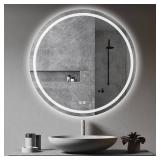 FITOLOGY Rectangle/Round LED Bathroom Mirror Anti Fog Dimmable