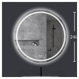 FITOLOGY Rectangle/Round LED Bathroom Mirror Anti Fog Dimmable