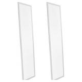 Luxrite LED Light Panel, 1x4 FT, 45W, 4000K Cool White, 4725 Lumens, 12x48 Inch LED Flat Panel, 0-10V Dimmable, DLC Listed, UL Listed, Pack of 2