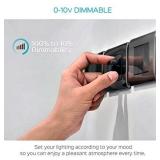 Luxrite LED Light Panel, 1x4 FT, 45W, 4000K Cool White, 4725 Lumens, 12x48 Inch LED Flat Panel, 0-10V Dimmable, DLC Listed, UL Listed, Pack of 2