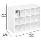 ClosetMaid White 15 Cube Storage Stacker Organizer 898300