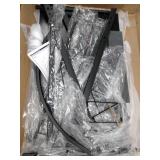 Home Office Simple Style Multi-function Corner Table L Shaped Desk - PC Laptop Study Table Workstation Black Desktop, Item may differ from pictures