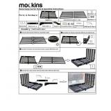 Mockins Hitch Mounted Cargo Carrier with Ramp | 48" x 28.5" x 4.25" | 500 lbs. Capacity | Ramp Measures 59" x 27"