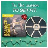 Balance Board - Core Trainer Made Of Wood - Increase Stabilty, Strength and Flexibility