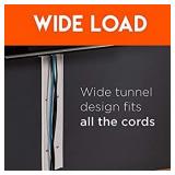 Echogear TV Cable Hider for Wall Mounted TV - 48" Long Cord Raceway Can Be Cut to Any Length - Cable Cover Installs On The Wall in Minutes with A Screwdriver to Hide Wires