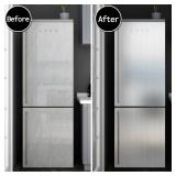 Yenhome 24" x 393" Silver Brush Stainless Steel Contact Paper for Appliances Removable Self Adhesive Contact Paper Silver Peel and Stick Wallpaper Waterproof Drawer Shelf Liner for Kitchen Cabinets