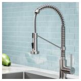 Bolden Single-Handle Pull-Down Sprayer Kitchen Faucet with Dual Function Sprayhead in Stainless Steel