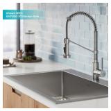 Bolden Single-Handle Pull-Down Sprayer Kitchen Faucet with Dual Function Sprayhead in Stainless Steel