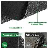 Amagabeli 5.8oz 6ftx300ft Weed Barrier Landscape Fabric Heavy Duty Ground Cover Weed Cloth Geotextile Fabric Durable Driveway Cover Garden Lawn Fabric Outdoor Weed Mat