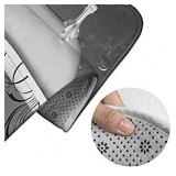 Blue Gray Bathroom Sunflower Bathroom Rug Mat Bath Rug Set Washable Soft Bath Mat, Contour Mat