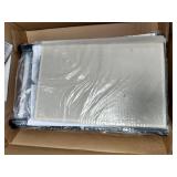 WLIVE Nightstand with 2 Fabric Drawers, Bedside Furniture & End Table Dresser for Bedroom, Living Room, Steel Frame, Wood Top, Easy Pull Handle, Item is Biege and White