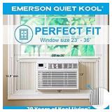 Emerson Quiet Kool - 350 Sq. Ft. Window Air Conditioner - White