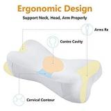 Sunolga Cervical Pillow Memory Foam Contour Sleeping Pillow for Side Sleeper, Back and Stomach Sleep, Neck Pillow to Relieve Neck Pain and snoring