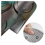 Lily Flower Bathroom Rug Mat Bath Rug Set Washable Soft Bath Mat, Contour Mat