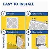 Aerostar 16x25x1 MERV 11 Pleated Air Filter, AC Furnace Air Filter, 6 Pack (Actual Size: 15 3/4"x 24 3/4" x 3/4")