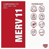 Aerostar 16x25x1 MERV 11 Pleated Air Filter, AC Furnace Air Filter, 6 Pack (Actual Size: 15 3/4"x 24 3/4" x 3/4")