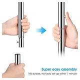 Simple Trending Double Rail Clothes Garment Rack, Heavy ?Collapsible, Chrome