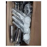 Simple Trending Double Rail Clothes Garment Rack, Heavy ?Collapsible, Chrome