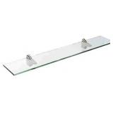 Spancraft Glass Falcon Glass Shelves 3, Brushed Steel, 12 x 30