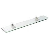 Spancraft Glass Falcon Glass Shelves 3, Brushed Steel, 12 x 30