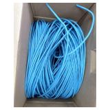 Cat6 Plenum (CMP) 1000ft Cable, 23AWG | 100% Solid Bare Copper | 550MHz | Unshielded Twisted Pair (UTP) Bulk Ethernet Cable, Available in 10 Colors Blue