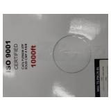 Cat6 Plenum (CMP) 1000ft Cable, 23AWG | 100% Solid Bare Copper | 550MHz | Unshielded Twisted Pair (UTP) Bulk Ethernet Cable, Available in 10 Colors Blue