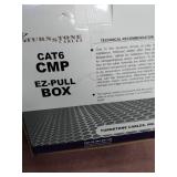 Cat6 Plenum (CMP) 1000ft Cable, 23AWG | 100% Solid Bare Copper | 550MHz | Unshielded Twisted Pair (UTP) Bulk Ethernet Cable, Available in 10 Colors Blue