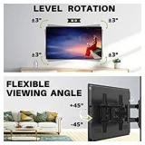 USX MOUNT Full Motion TV Wall Mount Bracket fits for 32-90" TVs Holds up to 150lbs with Sliding Design for TV Centering, Swivel, Tilt, Max VESA 600x400mm, Arms for 16", 18", 24" Studs