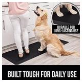 Gorilla Grip Anti Fatigue Cushioned Comfort Mat, Ergonomically Durable, Supportive, Padded, Thick and Washable, Stain-Resistant, Kitchen, Garage, Office Standing Desk Mats, 48x20 Inches, Black Varies 