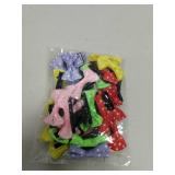 yagopet 30pcs/15pairs Dog Hair Clips 2 inches Bowknot Bows Dog Topknot Bows Polka Dots Cute Dog Pet Hair Clips Cute Dog Hair Bows Pet Grooming Products Mix Colors Dog Hair Bows Topknot Alloy Clips Var