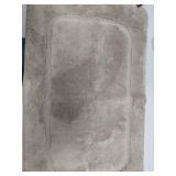 Oliver Brown Terry Memory Foam 20" x 32" Bath Rug, Linen