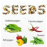 Hand-Mart 4 Pepper Seeds with Planter Box Starter Kit Indoors, Red/Green Spicy Yellow Round Green Pepper, Including Soil, Pots, 3 Garden-Tool, Pruner, Sprayer, Plant Labels, DIY Craft for Kids Adults