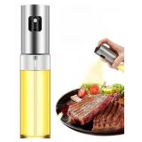 Olive Oil Sprayer for Cooking, 100ml Oil Sprayer Mister, Food-Grade Glass Oil Spray Bottle, Olive Oil Spray for BBQ/Making Salad/Baking/Frying Kitchen