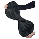 Yazer Mesh Popup Laundry Hamper - Portable, Durable Handles, Collapsible for Storage and Easy to Open. Folding Pop-Up Clothes Hampers are Great for The Kids Room, College Dorm or Travel. (Black