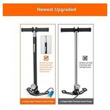 SMACO High Pressure Hand Pump 4 Stage Air Gun Rifle Filling Stirrup Pump 30MPa Stainless Steel Hand Air Pump for Paintball,PCP, Scuba Diving
