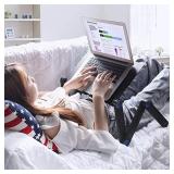 Adjustable Laptop Stand, Laptop Stand for Bed Portable Lap Desk Foldable Table Workstation Notebook Riser with Mouse Pad, Laptop Stand with Large Cooling Fan Best Gifts (images are similar)(product sl