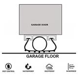 Garage Door Seals Bottom Rubber with Pre-drilled Aluminum Track Retainer Base Kit,Heavy-Duty U Shape +O Ring Combination Garage Door Weather Stripping Kit (10 Ft)