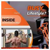 Pull Up Bar for Doorway - Chin Up Bar No Screws - Strength Training Workout Pull-Up Bars with Automatic Locking - Adjustable Width for Home Gym Exercise Fitness with Level Meter Hanging up to 440 LBS